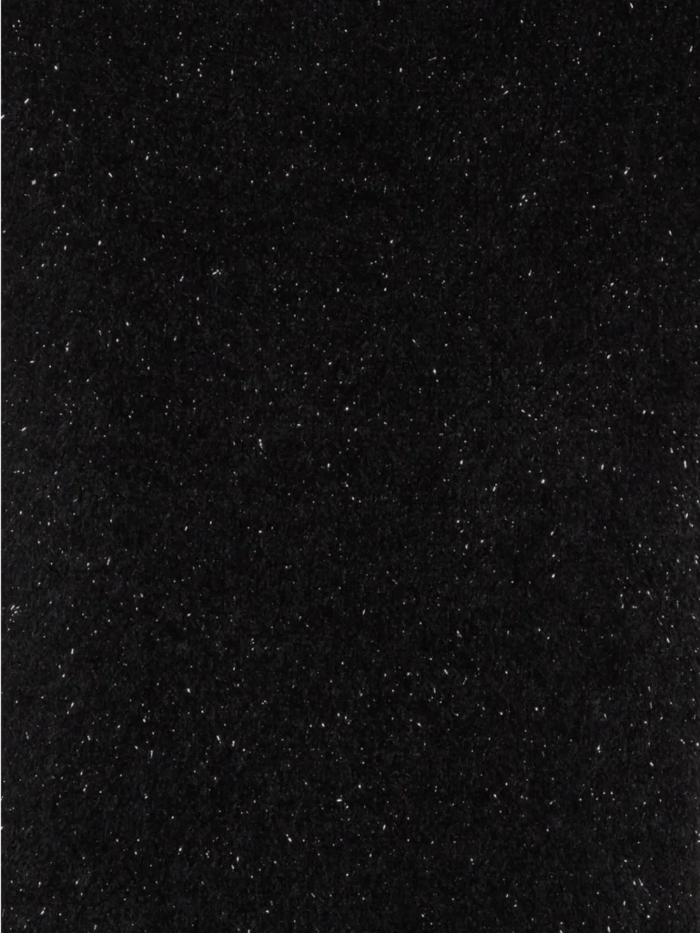 AllSaints Metallic Faux Fur Scarf in Black NWT